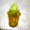 Latest Colorful Glass Ice Cream Cupcake Style Hand Pipes Dry Herb Tobacco Filter Bowl Spoon Handpipes Portable Handmade Smoking Cigarette Holder Tube DHL
