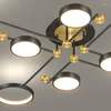 Kronleuchter Moderne 2023 Aluminium LED Cerling Lampe Für Wohnzimmer Schlafzimmer Multi-kopf Design Gold Innen Beleuchtung Lüster Dekor