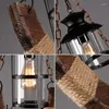 Pendant Lamps Loft Industrial Wood Chandelier Creative Living Room Bar Dining Handing Lamp Vintage Glass Suspension Light