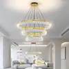 Chandeliers Modern Led Ceiling With Remote Control Hanging Lamps For Black/Gold Colors Bedroom Living Room Home Design