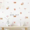 Altri adesivi decorativi Boho Botanical Floral Butterfly Acquerello Nursery Wall Stickers Rimovibili Bambini Fai da te Adesivo Camera dei bambini Interior Home Decor x0712