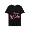 Women's T Shirts Women Fashion T-shirts Team Bride Wedding Bridesmaids Designs Tshirt Casual Bachelorette Hen Do Party Short Sleeve Tees