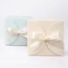 Opakowanie na prezent 20/50 sztuk Kraft Paper Candy Wedding Favor Box Z Wstążką DIY Ręcznie Opakowania Urodziny