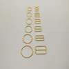 50 sets lot bra buckle accessories gold plated bra o-rings and strap sliders nickel and ferrous 220H