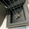 Colliers pendentifs Placage or épais 18 carats CNC collier de diamants flexibles de haute qualité. S925 Sterling Silver Gift Exquis Mobile Diamond Collection HKD230712
