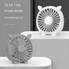 Elektriska fläktar USB Liten Fan Mini Portable Liten Silent Pocket Fan Rechargeable Dormitory Large Wind Office Desktop Fan