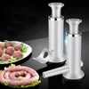 Meat Poultry Tools Sausage Stuffer Filling Machine Meatball Maker Tool Plastic Manual Food Processors Kitchen At Home Making 230712