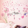 Autres autocollants décoratifs cerfs animaux Stickers muraux décor bricolage fleurs plantes Stickers muraux pour chambres d'enfants bébé chambre maternelle pépinière décoration de la maison x0712