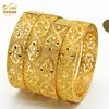 Bangle Dubai Gouden Kleur Armbanden Voor Vrouwen Vergulde Indiase Afrikaanse Harde Armbanden Charme Bruiloft Ethiopische Arabische Hand Sieraden Luxe 230711