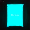 Líquidos de pós acrílicos Pó de fósforo em pó poliluminescente branco para DIY Paint Pigment 500g/bag material de decoração Glow Blue Color In the Dark 230711