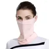 Bandane Sciarpa viso unisex seta traspirante protezione solare UV maschera morbida regolabile anti ultravioletta sottile per attività estive all'aperto