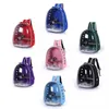 Cages à oiseaux sac perroquet sac à dos avec Prech et mangeoire tasses pour perruche calopsitte lapin voyage acrylique Portable Pet Cage 230711