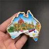 Kylskåpsmagneter National Tourist souvenir Ungern dubai Thailand Polen Egypten Italien Australien Tyskland Spanien Belgien harts kylskåpsmagnet 230711