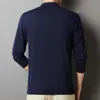 Polos pour hommes Polo haut de gamme pour hommes Mélange de laine de haute qualité T-shirt à manches longues brodé à la mode Style coréen Casual Menswear 230711