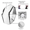 Flash Diffusers SH Photo 70cm Octagon Softbox Kit Use For LED Light Brightness Flash With 2M Stand Photo Studio Accessories Various Of Bulb R230712