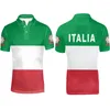 Heren Polo's Italië Man Jeugd Diy Custom Made Naam Nummer Print Po Tekst Ita Natie Vlag Italiaans Land Italia College Polo Shirt