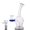 Wholeslae colorido 14mm feminino vidro tabaco água dab rig bong com tigela de erva seca para fumar