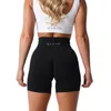 Roupas de ioga NVGTN Shorts lisos e sem costura Elastano Meias-calças femininas macias para treino Roupas de fitness Calças de ioga Roupas de ginástica 230712