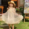 Abiti da ragazza Bambini Ragazze Vestito da principessa Neonate Abiti da ballo estivi per bambina Ragazza Paillettes Perline Vestito da tutu Bambini Ragazze Party VestidosHKD230712