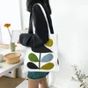 Shopping Bags Custom Orla Kiely Stem Bird Canvas Bag Women Durable Grocery Scandinavian Flower Geometric Shopper Tote