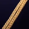 Pendant Necklaces Gold Color Tennis Chain 4mm 5mm 6mm One Row Zircon Necklace Link For Men Women Hip Hop Jewelry HKD230712