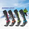 Chaussettes de sport hiver femmes laine mérinos chaussettes de ski chaudes chaussettes longues tube 1 paire 230711