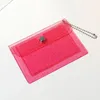 Porte-cartes Porte-monnaie pour femmes Portefeuille Mode Transparent Étanche Pvc Business Purse Men Id Girl Coin Bag