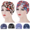 Ethnic Clothing Muslim Women Bonnet Cancer Hat Chemo Cap Hair Loss Pleated Head Scarf Turban Wrap Cover Print Fashion Beanies Skul265j