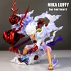 영화 게임 28cm 원피스 Luffy Gear 5 애니메이션 GK 조각상 Sun God Nikka Luffy PVC 액션 입상 모델 장난감 어린이 선물