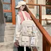 イブニングバッグ日本の女子高生バックパック十代のマルチポケットかわいい女性原宿かわいい Mochila 230711