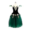 Stage Wear Velvet Black Green Gold Romantico Tutu di balletto Abito lungo per Raymonda Girls Ballerina Performance professionale Stage Cos2827