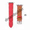 WatchBands Watch Strap Band 38mm 40mm 41mm 42mm 44mm 45mm 49mm för IWATCH 2 3 4 5 6 7 Band läderband Armband Fashion Rand Watchband