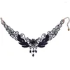 Chaînes mode noir dentelle perles tour de cou victorien Steampunk Style gothique collier collier pour femmes 2023 cadeaux