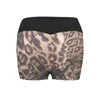 Aktive Shorts, gelber Leopard, hohe Kompressions-Taille, Fitness, Yoga, Heben, Laufen, Drucken, Hüfte, kurz, schwarz, Biker-Damen