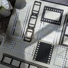 20Packs Wholesale Material Hollow Out Base Paper Embossed Movie Po Frame Decorative Scrapbook Black & White Diary 165 95MM