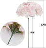 Fleurs séchées 10 PACKS Soie Hortensia Têtes Artificielles Pleines avec Tiges pour Mariage Home Party Shop Baby Shower Decor 230711