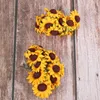 Decorative Flowers Sunflower Paper Artificial Gift Box Decor House Simulated DIY Decorations Home