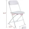 Other Festive Party Supplies Set Of4 Plastic Folding Chairs Wedding Event Chair Commercial White For Home Garden Use Drop Delivery Dhbne