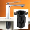 Kitchen Faucets Faucet Fixed Base Buckle Design 32mm Pipe Screw Nut Tight Connection Quick-Release For Sink Wash Basin