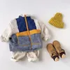 Abrigo de moda para bebé, niña, niño, chaqueta de oveja, niño pequeño, chaqueta de retales de lana de invierno, prendas de vestir, ropa 1 10Y 230711