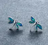 Dangle Earrings Exquisite Large Opal Dragonfly For Women Color Moonstone Earring Wedding Engagement Anniversary Party Jewelry Gift