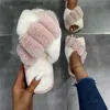 Slippare Home Slides Flat Fashion Indoor Floor Shoes Ladies Flip Flops Classic Design Women Winter House Furry Slippers Fluffy Faux Fur T230712