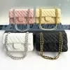 Designer Handbag Shoulder Chain Bag Clutch Flap Totes Wallet Check Velour Thread Purse Double Letters Solid Hasp Waist Square Stripes Women Luxury brand bag