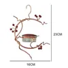 Садовые украшения металлические красные ягоды подвесные колибри. Съемный съемный пьесы для птиц вода для на открытом воздухе дворичный двор украшения 230711