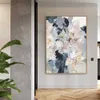 Abstarct Flower Oil Painting Hand Painted Cavnas Painting Colorful Wall Art Picture Mural For Living Room Bedroom Decoration L230704