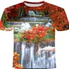 T-shirts voor heren Zomer Losse fruitprint T-shirts O-hals Korte mouw Streetwear Hiphop Tops Kleding