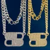 Nuovo design Full Diamond Double B Lettera Collana spessa Orecchini Rame placcato oro 18 carati Orecchini di moda di lusso Gioielli firmati ER6788