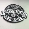 Personalidade Gremium Alemanha Ferro bordado no patch Ferro costurado no distintivo do clube de motocicleta MC Biker Patch inteiro 260j