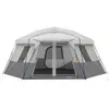 Barracas e Abrigos 17' x 15' Pessoa Instant Hexagon Cabin Tenda Acomoda 11 230711