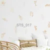 Autres autocollants décoratifs Boho Feuilles Botanique Dessinés à la Main Stickers Muraux Murale Amovible DIY Vinyle Stickers Muraux Pépinière Enfants Chambre Salle De Jeux Décoration de La Maison x0712